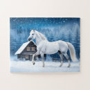 Recherche de cheval blanc puzzles Animal