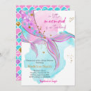 Recherche de sirène baby shower fille invitations Aquarelle