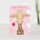 Recherche de amour girafe vœux cartes Illustration