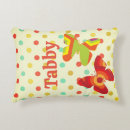 Recherche de pois orange coussins Vert