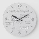 Zoek naar speciale muurklok klokken Trouwdag