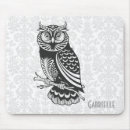 Recherche de dessin hibou tapis souris Oiseau