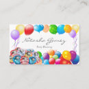 Recherche de approvisionnements de partie cartes visite Ballons