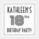 Recherche de 18ème anniversaire autocollants Élégant