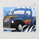 Recherche de hot rod cartes postales Course