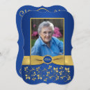 Recherche de royal blue and gold invitations Bleu royal et or