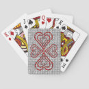 Recherche de coeur vintage jeux de cartes Rouge