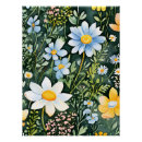 Recherche de fleurs aquarelle posters Vert