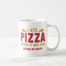 Recherche de pizza drôle tasses Nourriture
