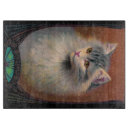 Recherche de chat gris planches à découper Blanc