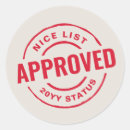 Recherche de approbation autocollants Rouge