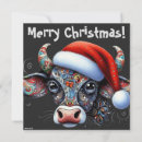 Recherche de vache noël cartes Capricieux