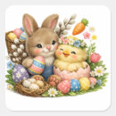 Recherche de de poussin de pâques autocollants Pastel