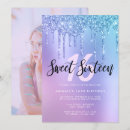 Recherche de invitation bleue lavande anniversaire invitations Calligraphie