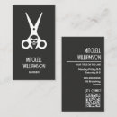 Recherche de logo ciseaux cartes visite Barbier