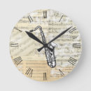 Recherche de feuille musique horloges Sépia
