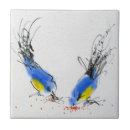 Recherche de petit oiseau carreaux Aquarelle