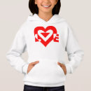 Recherche de conception graphique enfant pulls capuche Amour