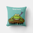 Recherche de grenouille drôle coussins Animal