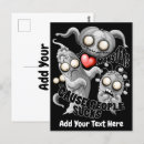 Zoek naar schattige monsters briefkaarten Spookachtig