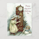 Recherche de vintage kitten anniversaire cartes Mignon