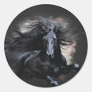 Zoek naar paard portret stickers Zwart