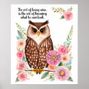 Recherche de aquarelle hibou posters Chouette