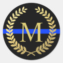 Recherche de poli autocollants Application de la loi