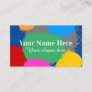 Recherche de peine cartes visite Coloré