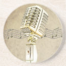 Recherche de chant dessous de verres Microphone