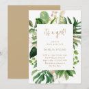 Recherche de gold baby shower fille invitations Verdure