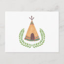 Recherche de tribu indienne cartes postales Teepee