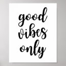 Recherche de good vibes only posters Citation