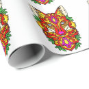 Recherche de renard papier cadeau Coloré