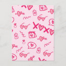 Recherche de motif de coeur cartes postales Transparent