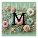 Recherche de vert pastel posters Monogramme