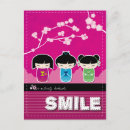Recherche de fille geisha cartes postales Kokeshi