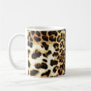Recherche de fourrure de léopard tasses Illustration