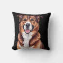 Recherche de portrait animal coussins Illustration de chien