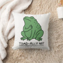Recherche de grenouille drôle coussins Amoureux