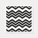Recherche de motif chevron serviettes Noir et blanc