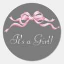 Recherche de baby shower rose et gris autocollants Bébé