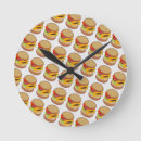 Recherche de cheeseburger horloges Hamburger