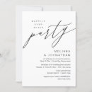 Recherche de elopement invitations Noir et blanc