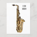 Recherche de saxophoniste cartes postales Saxophone