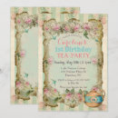 Recherche de thé anniversaire invitations Vintage