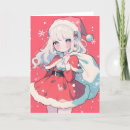 Recherche de kawaii noël cartes Anime