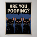 Zoek naar grappige zwarte kat posters Badkamer