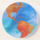 Zoek naar wereld kaart onderzetters Aarde