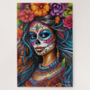 Recherche de crâne sucre puzzles Fleurs